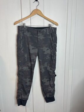 prAna - 8 - Sky Canyon Cargo Jogger in a gray camouflage